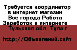 Требуется координатор в интернет-магазин - Все города Работа » Заработок в интернете   . Тульская обл.,Тула г.